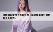 深圳限行被拍了怎么处罚（深圳如果限行被拍到怎么处罚）