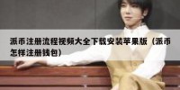 派币注册流程视频大全下载安装苹果版（派币怎样注册钱包）