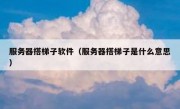 服务器搭梯子软件（服务器搭梯子是什么意思）