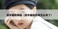 派币骗局揭秘（派币骗局后续怎么样了）