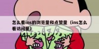 怎么看ins的浏览量和点赞量（ins怎么看访问量）
