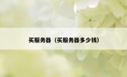 买服务器（买服务器多少钱）