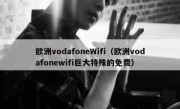 欧洲vodafoneWifi（欧洲vodafonewifi巨大特殊的免费）
