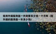 租用外国服务器一共需要多少钱一个月呢（租外国的服务器一年多少钱）