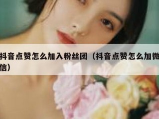抖音点赞怎么加入粉丝团（抖音点赞怎么加微信）