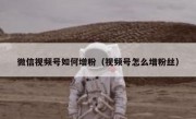 微信视频号如何增粉（视频号怎么增粉丝）