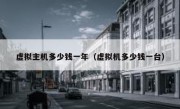 虚拟主机多少钱一年（虚拟机多少钱一台）