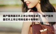 国产服务器芯片上市公司排名前十（国产服务器芯片上市公司排名前十有哪些）
