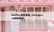 twitter买粉渠道（instagram买粉网站）