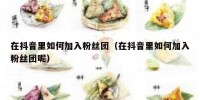 在抖音里如何加入粉丝团（在抖音里如何加入粉丝团呢）