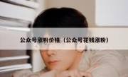 公众号涨粉价格（公众号花钱涨粉）
