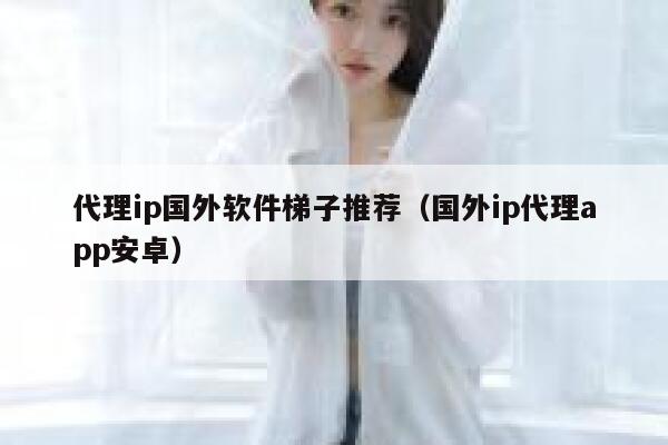 代理ip国外软件梯子推荐（国外ip代理app安卓） 第1张