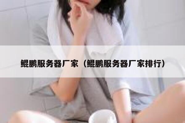 鲲鹏服务器厂家（鲲鹏服务器厂家排行） 第1张