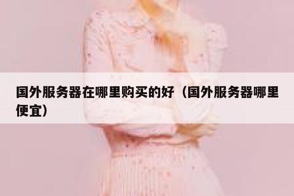 国外服务器在哪里购买的好（国外服务器哪里便宜） 第1张
