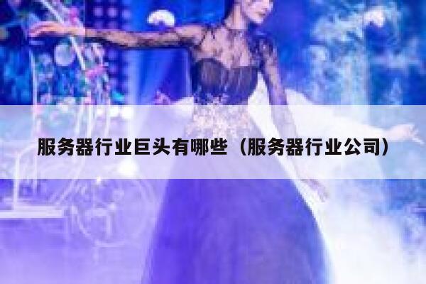 服务器行业巨头有哪些（服务器行业公司） 第1张
