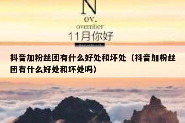 抖音加粉丝团有什么好处和坏处（抖音加粉丝团有什么好处和坏处吗） 第1张