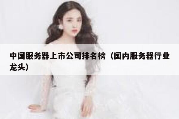 中国服务器上市公司排名榜（国内服务器行业龙头） 第1张