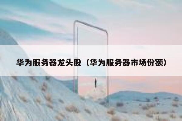 华为服务器龙头股（华为服务器市场份额） 第1张