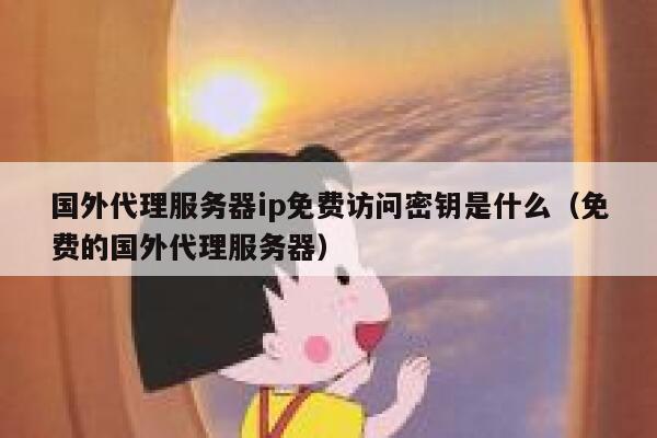 国外代理服务器ip免费访问密钥是什么（免费的国外代理服务器） 第1张