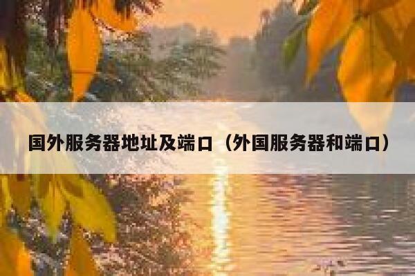 国外服务器地址及端口（外国服务器和端口） 第1张
