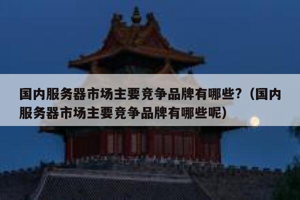 国内服务器市场主要竞争品牌有哪些?（国内服务器市场主要竞争品牌有哪些呢） 第1张