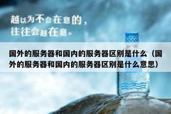 国外的服务器和国内的服务器区别是什么（国外的服务器和国内的服务器区别是什么意思） 第1张