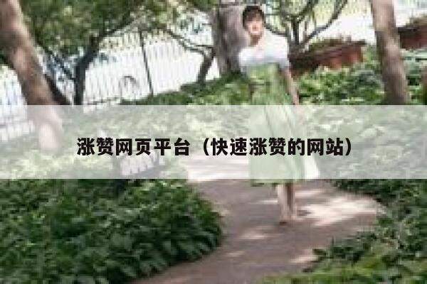 涨赞网页平台（快速涨赞的网站） 第1张