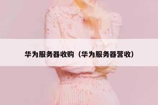 华为服务器收购（华为服务器营收） 第1张