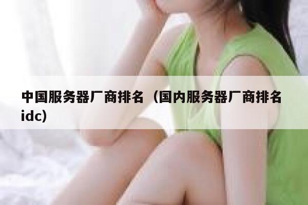 中国服务器厂商排名（国内服务器厂商排名 idc） 第1张