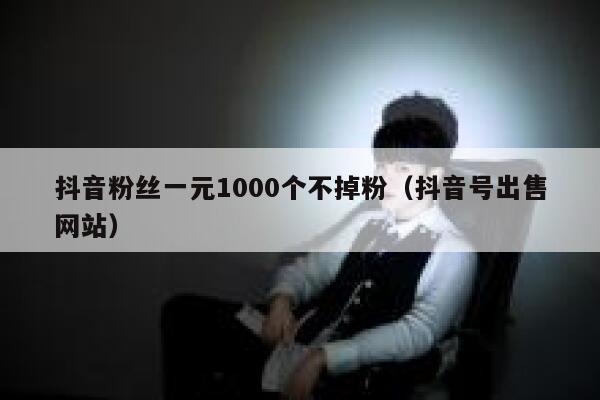 抖音粉丝一元1000个不掉粉（抖音号出售网站） 第1张
