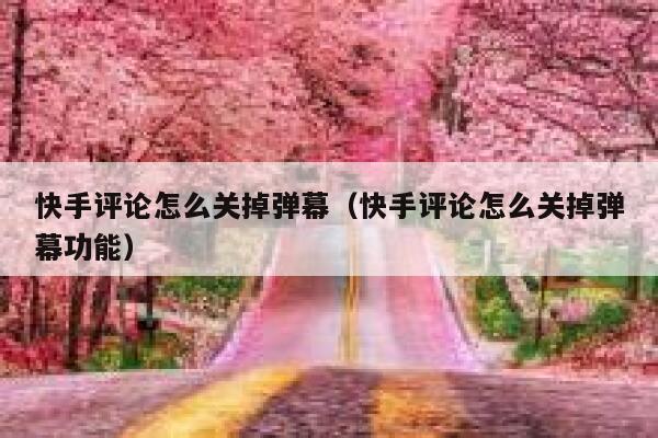 快手评论怎么关掉弹幕（快手评论怎么关掉弹幕功能） 第1张