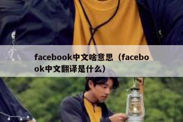 facebook中文啥意思（facebook中文翻译是什么） 第1张