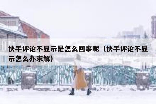 快手评论不显示是怎么回事呢（快手评论不显示怎么办求解） 第1张