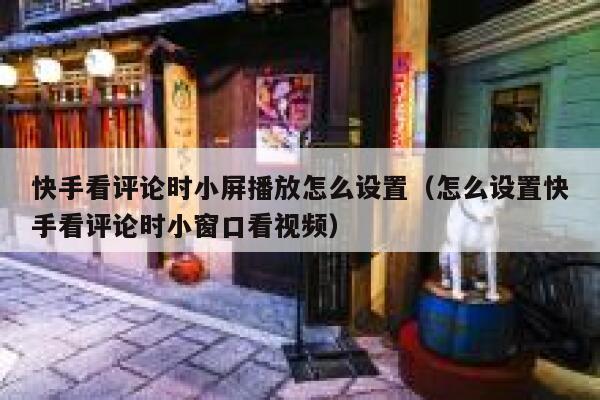 快手看评论时小屏播放怎么设置（怎么设置快手看评论时小窗口看视频） 第1张