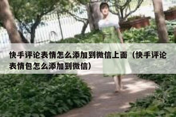 快手评论表情怎么添加到微信上面（快手评论表情包怎么添加到微信） 第1张