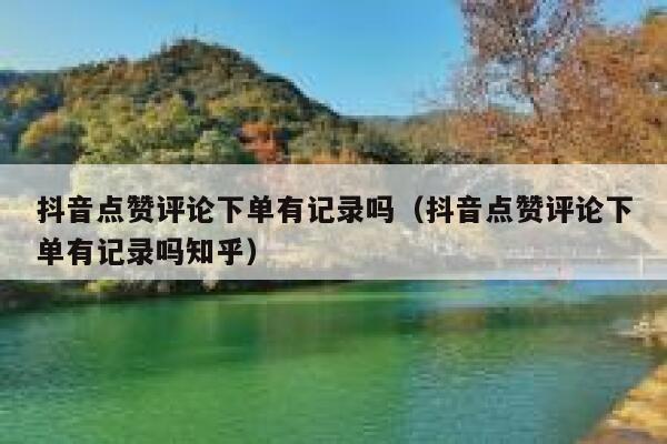 抖音点赞评论下单有记录吗（抖音点赞评论下单有记录吗知乎） 第1张
