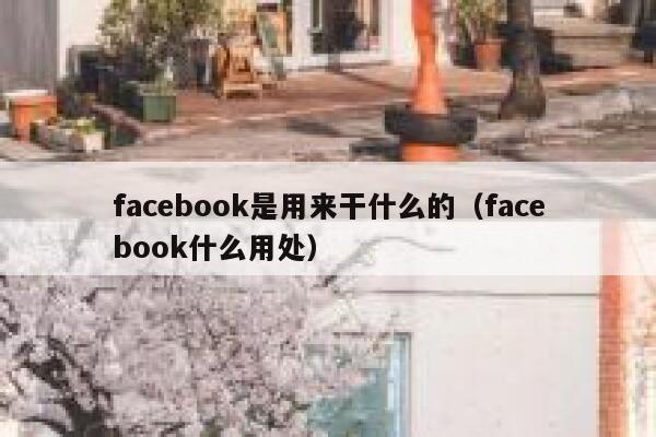 facebook是用来干什么的（facebook什么用处） 第1张