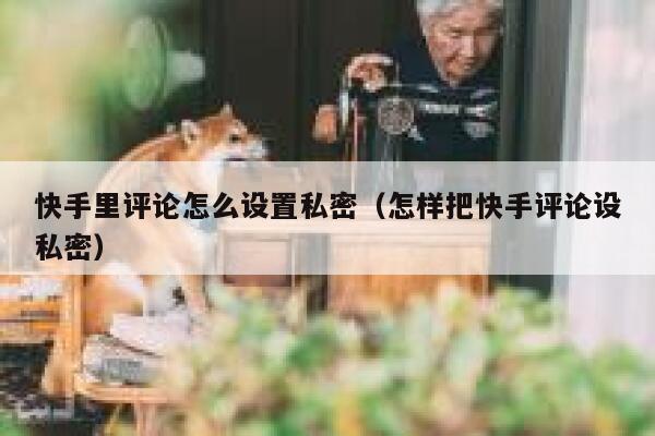 快手里评论怎么设置私密（怎样把快手评论设私密） 第1张