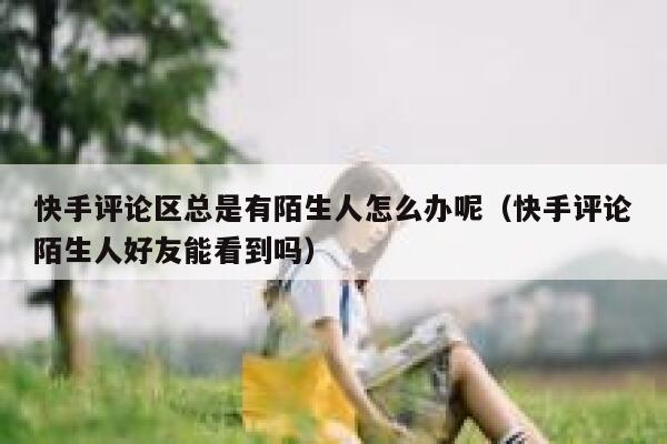 快手评论区总是有陌生人怎么办呢（快手评论陌生人好友能看到吗） 第1张