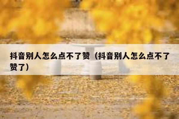 抖音别人怎么点不了赞（抖音别人怎么点不了赞了） 第1张