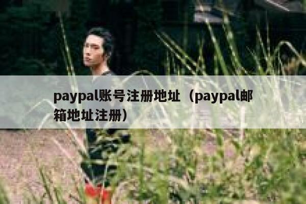 paypal账号注册地址（paypal邮箱地址注册） 第1张