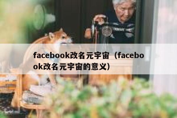 facebook改名元宇宙（facebook改名元宇宙的意义） 第1张