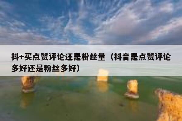 抖+买点赞评论还是粉丝量（抖音是点赞评论多好还是粉丝多好） 第1张