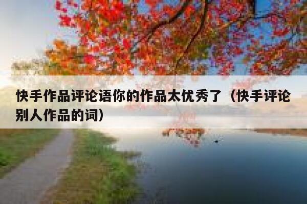 快手作品评论语你的作品太优秀了（快手评论别人作品的词） 第1张
