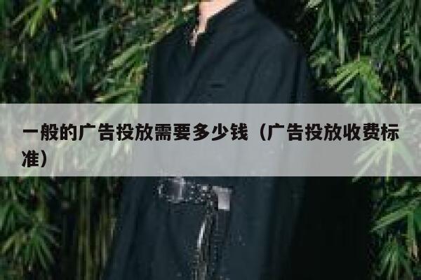 一般的广告投放需要多少钱（广告投放收费标准） 第1张