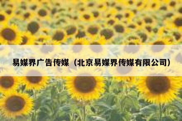 易媒界广告传媒（北京易媒界传媒有限公司） 第1张