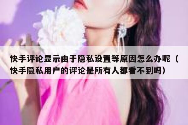 快手评论显示由于隐私设置等原因怎么办呢（快手隐私用户的评论是所有人都看不到吗） 第1张
