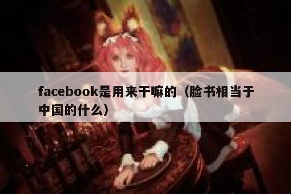 facebook是用来干嘛的（脸书相当于中国的什么） 第1张