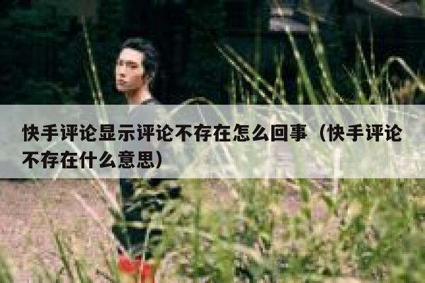 快手评论显示评论不存在怎么回事（快手评论不存在什么意思） 第1张
