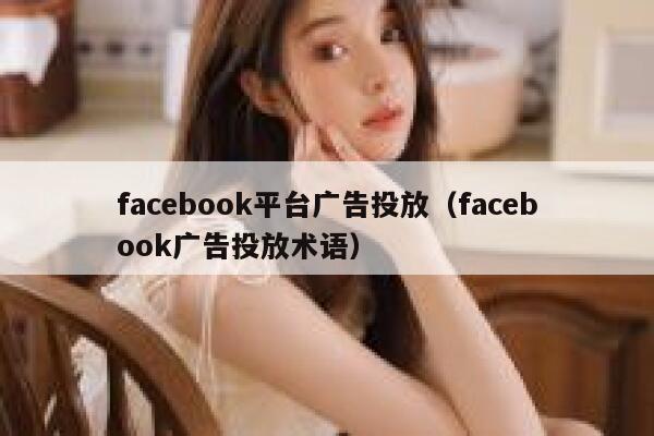 facebook平台广告投放（facebook广告投放术语） 第1张